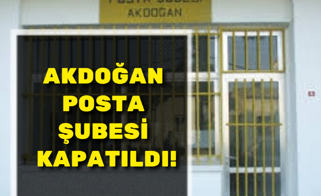 Akdoğan Posta Şubesi'nde 1 personel Covid-19!
