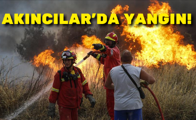 Akıncılar Köyü'nde yangın!