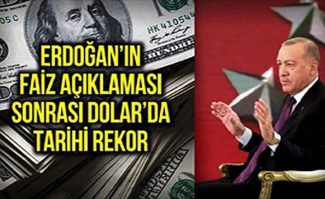 Erdoğan'ın o sözleri dövizinden sonra dolar yeniden rekor kırdı!