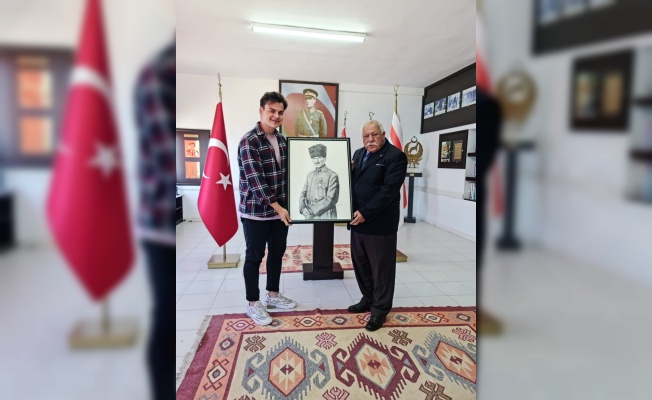 LAÜ’lü Resim Kulübün’den  Gemikonağı’nda bulunan Türk Mukavemet Teşkilatı (TMT)’ye anlamlı ziyaret