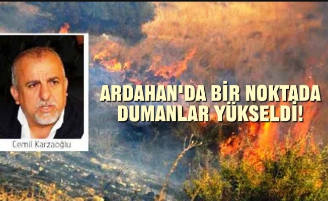 Karzaoğlu: Ardahan’daki bir noktada dumanlar yükseldi