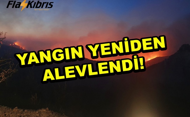 Yangın yeniden alevlendi...