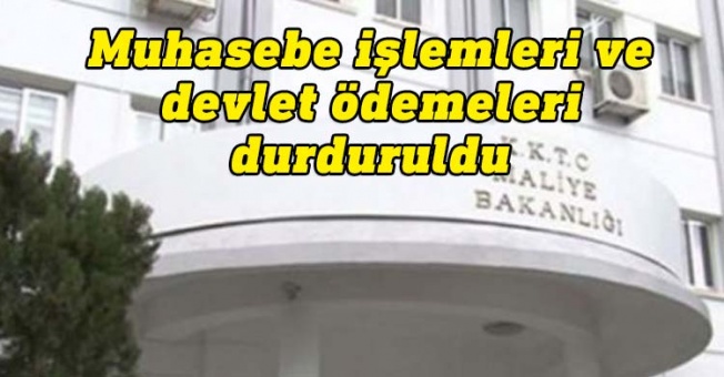 Devlet ödemeleri durduruldu