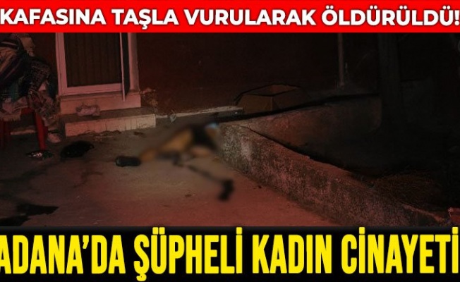 Evinin bahçesinde kafasına taşla vurulan kadın öldü