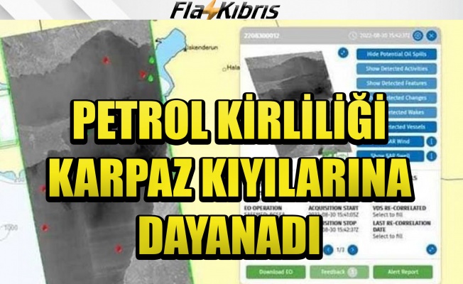 Petrol kirliliği Karpaz kıyılarına yaklaşıyor!
