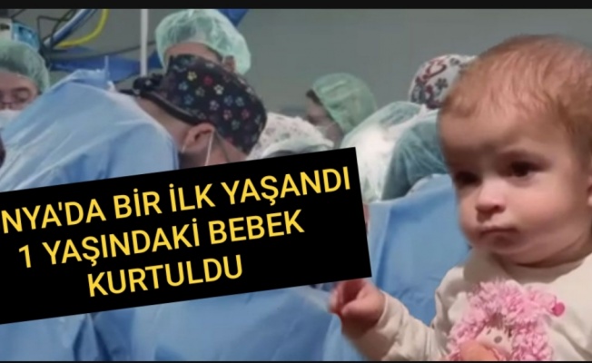 1 yaşındaki bebeğe bağırsak nakli: Dünyada bir ilk
