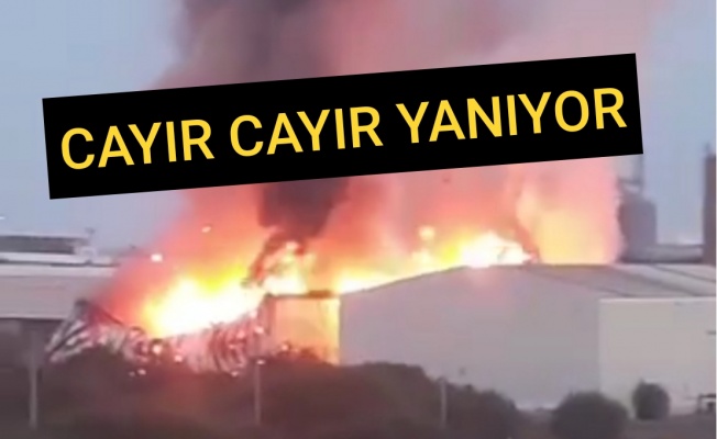 Gazimağusa Limanı'nda yangın