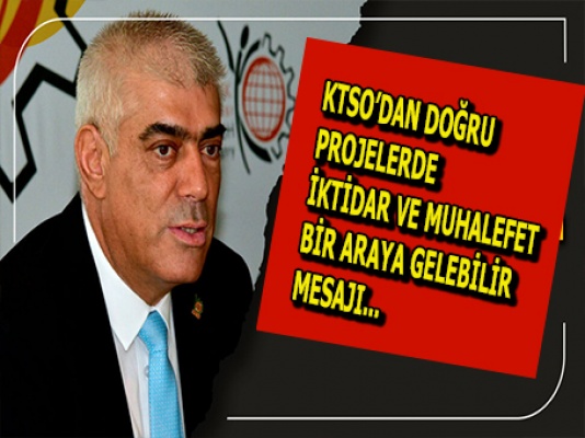 KTSO’dan OSB Yasası için teşekkür..