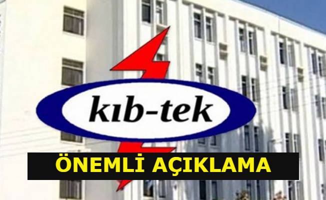 KIB-TEK'ten son dakika açıklaması