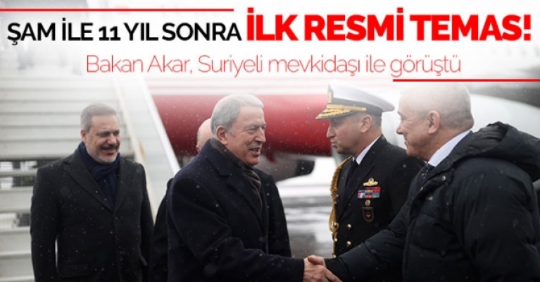 Şam ile 11 yıl sonra üst düzey temas