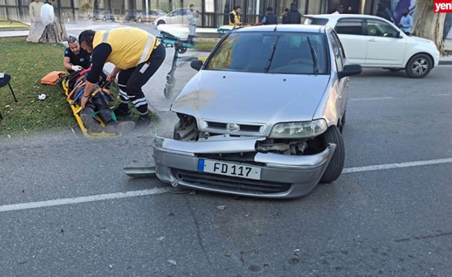 Lefkoşa'da kaza: 1 yaralı