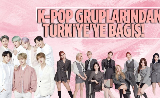 Güney Kore'nin ünlü grupları BTS ve TWICE'den Türkiye'ye bağış!