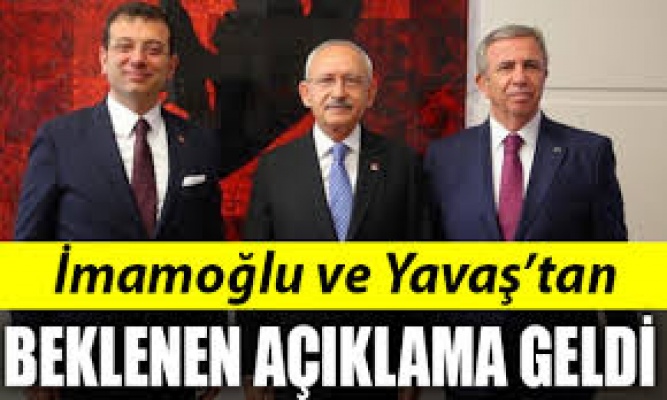 İBB Başkanı Ekrem İmamoğlu ile ABB Başkanı Mansur Yavaş'tan açıklamalar