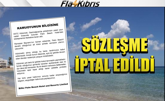 Sözleşme iptal