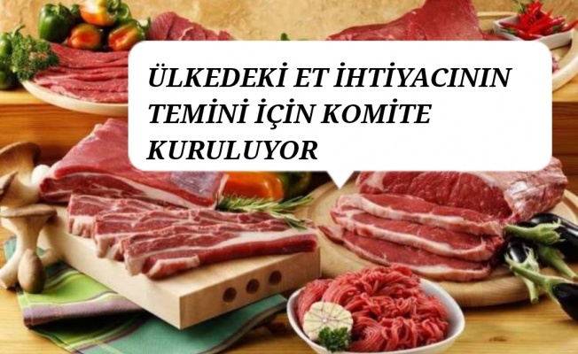 Ülkedeki et ihtiyacının karşılanması için komite kuruluyor