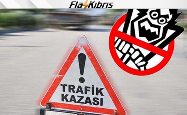 71 yaşındaki alkollü sürücü telefon direğine çarptı
