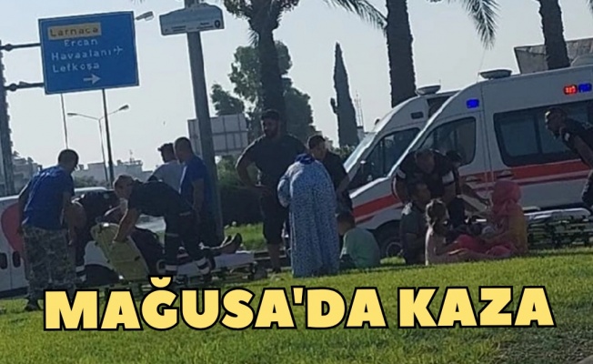 Gazimağusa’da kaza: 3’ü çocuk 7 kişi yaralandı
