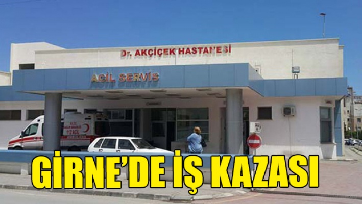 Girne’de iş kazası: 20 yaşındaki genç 5 metreden düşerek yaralandı