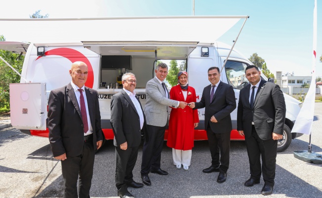 Türk Kızılay'dan KKTC'ye mobil ikram araç desteği