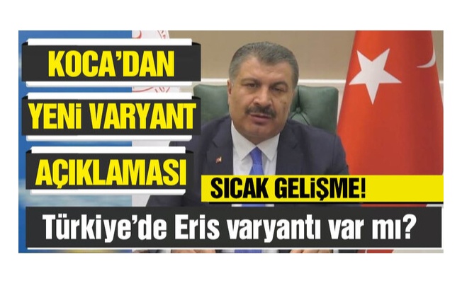 Beklenen açıklama Bakan Koca'dan geldi Beklenen açıklama Bakan Koca'dan geldi