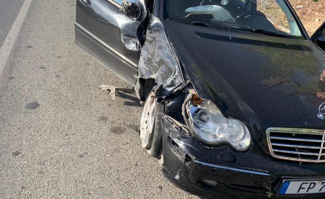 Girne Lefkoşa anayolunda meydana gelen trafik kazasında bir kişi yaralandı