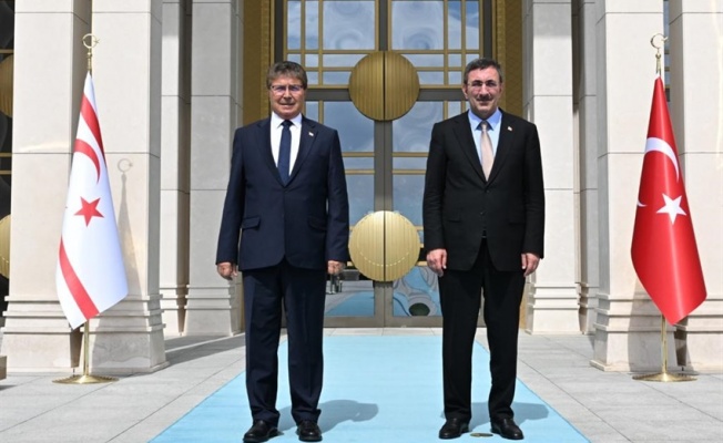 Başbakan Ünal Üstel Ankara’da Cumhurbaşkanı Yardımcısı Cevdet Yılmaz ile bir araya geldi