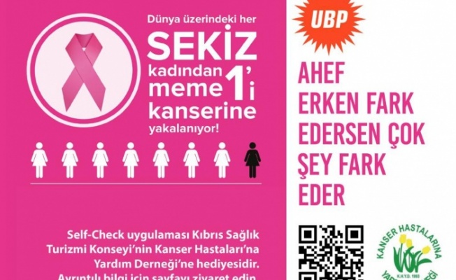 UBP “Kansere Göğüs Gerelim” Yürüyüşü Düzenliyor