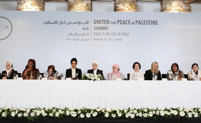 Emine Erdoğan ile "first lady"lerden Filistin için dünyaya ortak çağrı