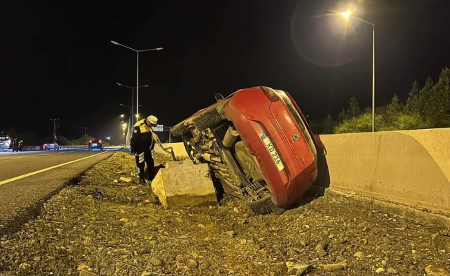 Güzelyurt-Lefkoşa anayolunda korkutan kaza