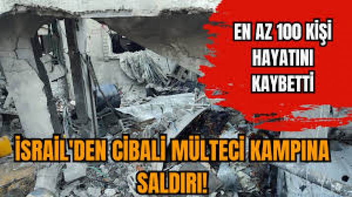 İsrail, Cebaliye Mülteci Kampı'nı vurdu, 100'den fazla can kaybı var