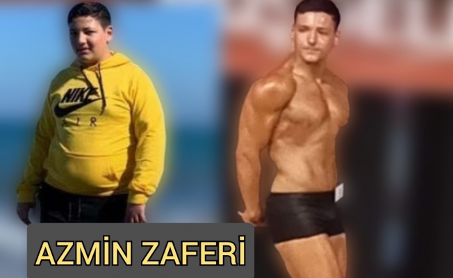 16 yaşındaki vücut geliştirme sporcusu Berk Kartal, 6 ayda 50 kilo verdi