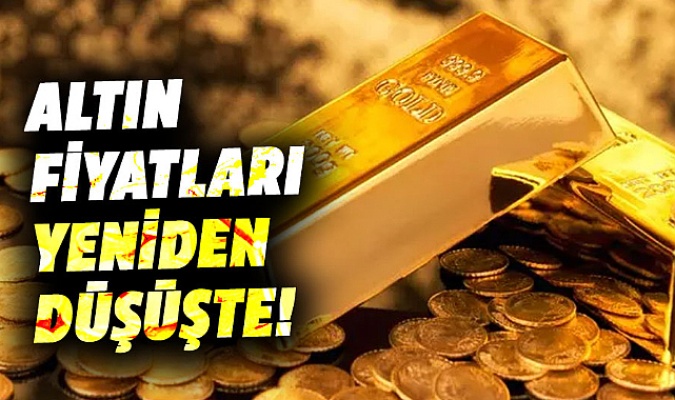 Altın fiyatları yeniden düşüşe geçti