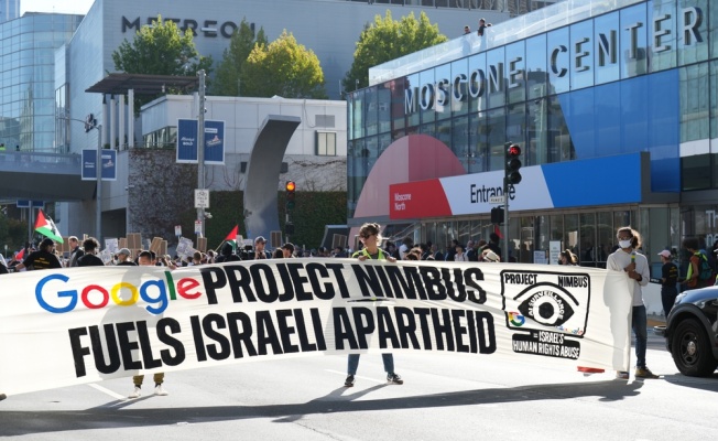 İrlanda'da Google ile İsrail arasında imzalanan "Nimbus Projesi"ne tepki