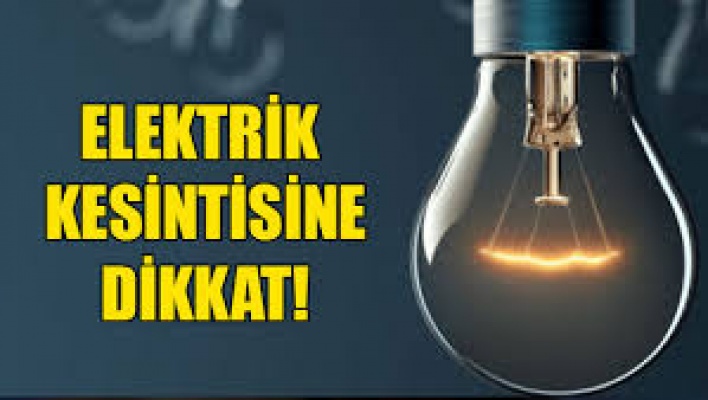 KIB-TEK duyurdu... O bölgeye 12 saat elektrik verilemeyecek!