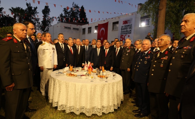Barış Harekâtı'nın 50. yıl dönümü nedeniyle resepsiyon düzenlendi