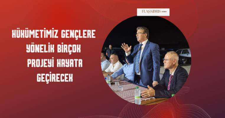 Başbakan gençlere müjdeyi Lefke'de verdi