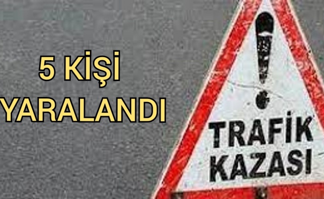 Lefkoşa'da kaza: 5 yaralı