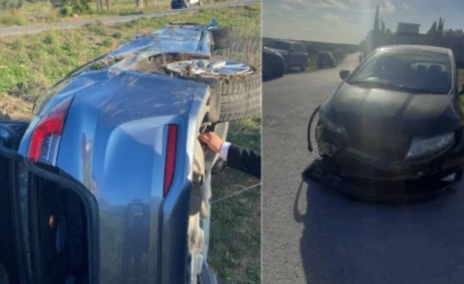 Bafra'da iki aracın karıştığı kazada 1 kişi yaralandı!