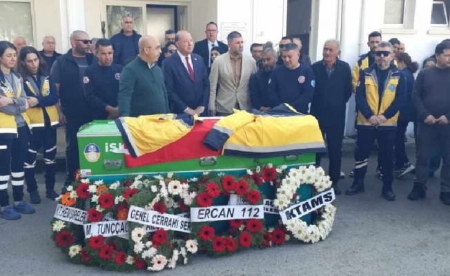 Trafik kazasında hayatını kaybeden Atlen Ekren'e 112 Komuta Kontrol Merkezi’nde tören yapıldı