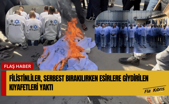 Filistinli mahkumlara Davut Yıldızı giydirdiler, fotoğrafları dağıttılar