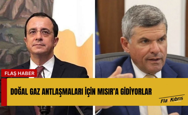 Hristodulidis ve Papanastasiu doğal gaz anlaşmaları için pazartesi Mısır’a gidiyor