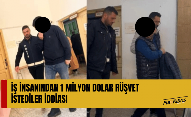 İş insanından 1 milyon Dolar rüşvet istediler: İki zanlıdan biri serbest