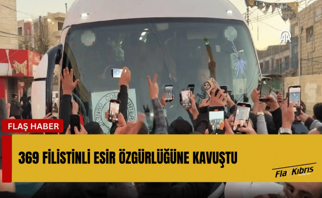 Serbest kalan Filistinli esirler Kızılhaç ekiplerine teslim edildi