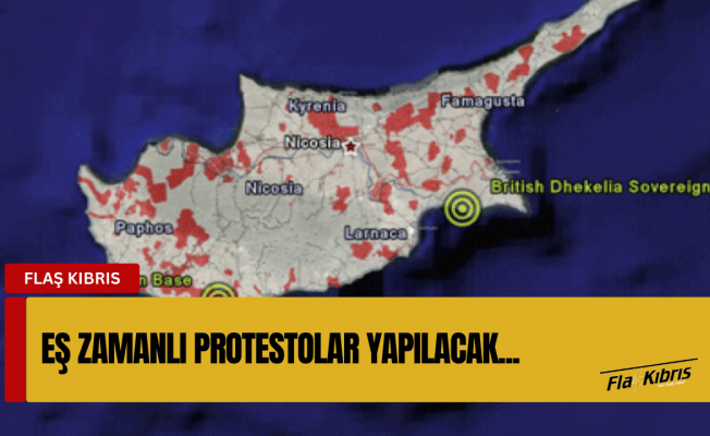 Kıbrıs'taki İngiliz üslerine karşı eş zamanlı protestolar yapılacak!