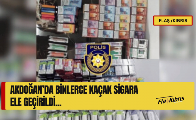 6 Bin 150 paket kaçak sigara ile yakalandı!