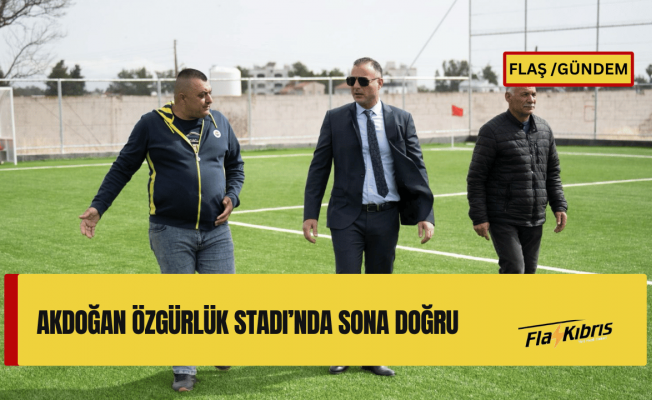 Akdoğan Özgürlük Stadı çevre düzenlemesinin tamamlanmasıyla hizmete açılacak