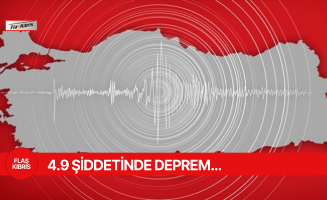Elazığ'da 4,9 büyüklüğünde deprem