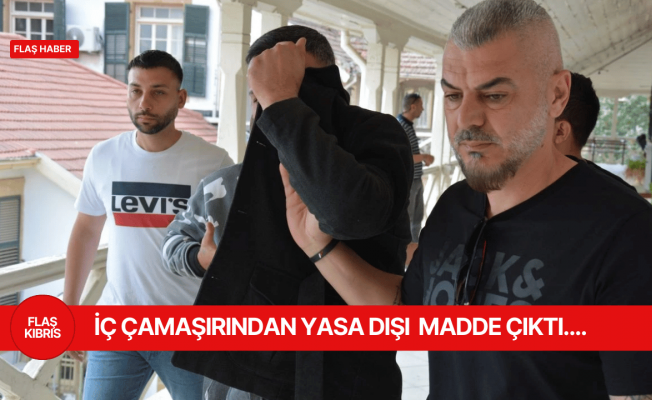 Ercan'dan yasa dışı madde ile geçerken yakalandı