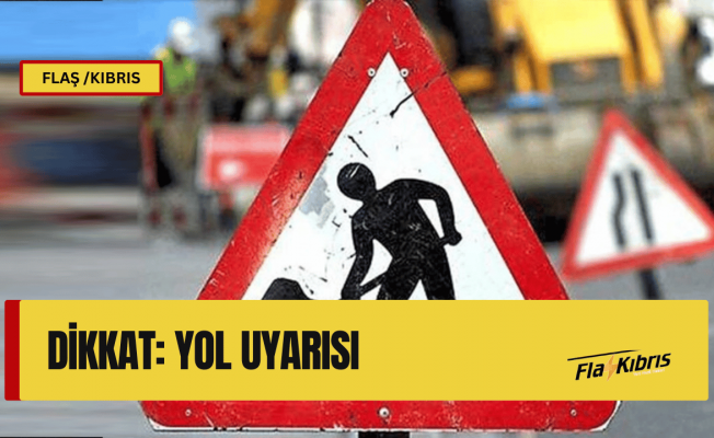 Girne yolunda köprülü kavşak projesi için patlatma yapılacak