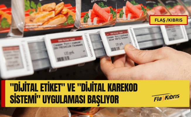 Marketlerde "Dijital etiket" ve "Dijital karekod sistemi" uygulaması başlıyor
